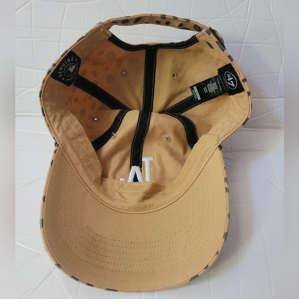 47 Brand Womens LA Dodgers Hat Cheetah Adjustable Baseball Cap - Picture 4 of 5